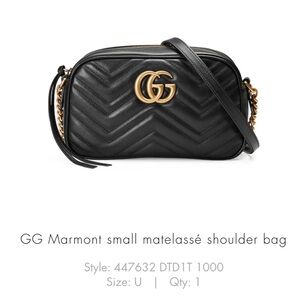 GG Marmont small matelassé shoulder bag